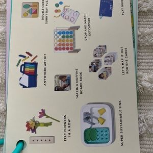 Lovevery felt flowers in a row